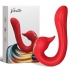 Vibrador versátil con 9 modos, sumergible, silicona premium