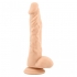 Dildo realista de silicona com ventosa, para prazer autêntico.