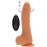 Dildo vibrador con rotación y empuje, silicona, recargable