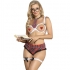 Lingerie sensual de colegial, inclui cueca e sutiã