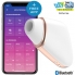 Stimolatore ad aria e vibrazione con app; ergonomico, IPX7.