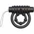 Anel vibratório preto com 10 modos, comando à distância e carregamento USB