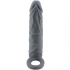 Funda de pene de piel realística gris oscuro