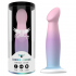 Dildo ergonómico, flexible, base succión, silicona segura