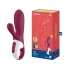 Vibromasseur hot bunny avec effet thermique bunny app satisfyer connect