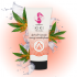 Lubricante vegano con efecto calor y sabor cannabis