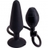 Plug anal inflable con diámetro ajustable y ventosa