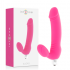 Vibrador de silicone com estimulação dupla