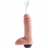 Dildo realista con eyaculación, textura real y base firme