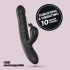 Vibrador com 10 modos, carregamento USB e dupla estimulação