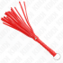 Acessórios BDSM variados: chicotes, chibatas, plumas, palas