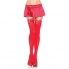 Leg avenue collant rosso opaco con fiocco