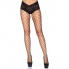 Calça leg avenue net com calções de renda