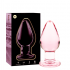 Plug de cristal borosilicato elegante, resistente y seguro