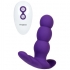 Vibrador anal en silicona, con control remoto y modos duales