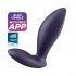 Vibrador anal recargable con 12 programas y control por app