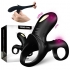 Ranger anillo doble vibrador pareja negro