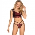 Set di lingerie redessia di obsessive, elegante e seducente. top e tanga.