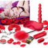 Kit romántico con accesorios rojos para una noche especial