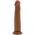 Dildo realista de tamanho grande e flexível, com ventosa