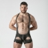 Sudadera de malla transpirable, sensual y moderna con logotipo