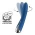 Vibrador punto G con cabeza giratoria, 12 vibraciones, USB