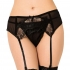 Lingerie sensual com tanga e ligas