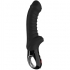 Vibrador negro recargable, sumergible, silicona médica