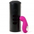 Conjunto de casais interativo com masturbador e vibrador.