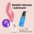Vibromasseur lapin avec lubrifiant inclus
