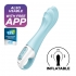 Vibrador hinchable con control por app, inflado y silicona