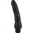 Vibrador negro de PVC, realista, seguro, compatible, pilas