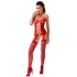 Lencería roja sexy con abertura y ajuste cómodo, exclusiva