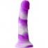 Dildo realista de silicona con textura satinada y seguro