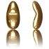 Vibrador elegante de oro, potente, recargable y silencioso