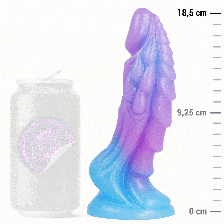 Dildo erótico con diseño lunar, ergonómico, suave y brillante
